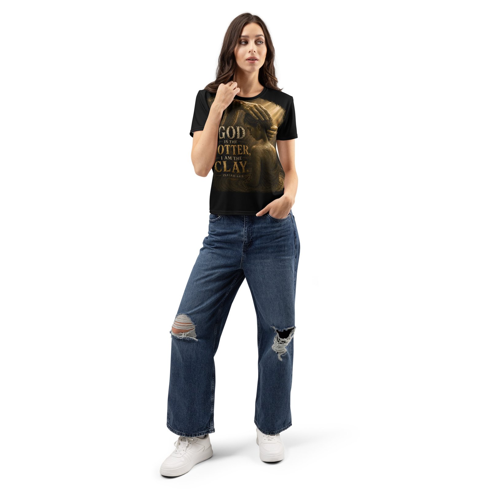 god the potter, i am the clay – women’s premium faith t shirt god the potter, i am the clay – women’s premium faith t shirt