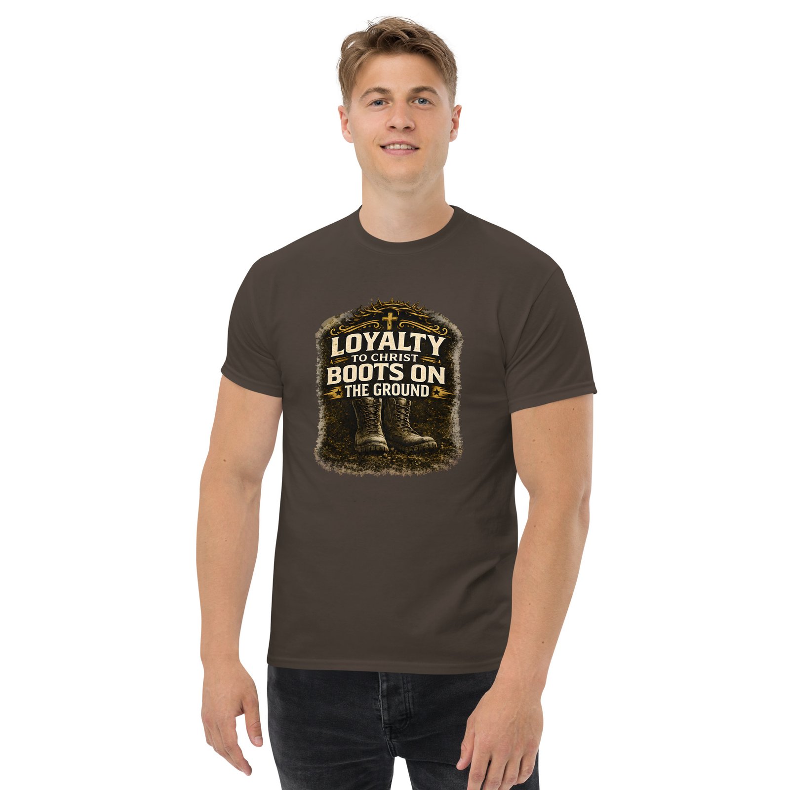 loyalty to christ — boots on the ground tee loyalty to christ — boots on the ground tee