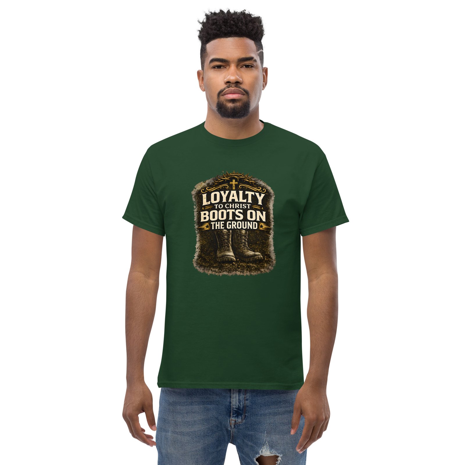 loyalty to christ — boots on the ground tee loyalty to christ — boots on the ground tee