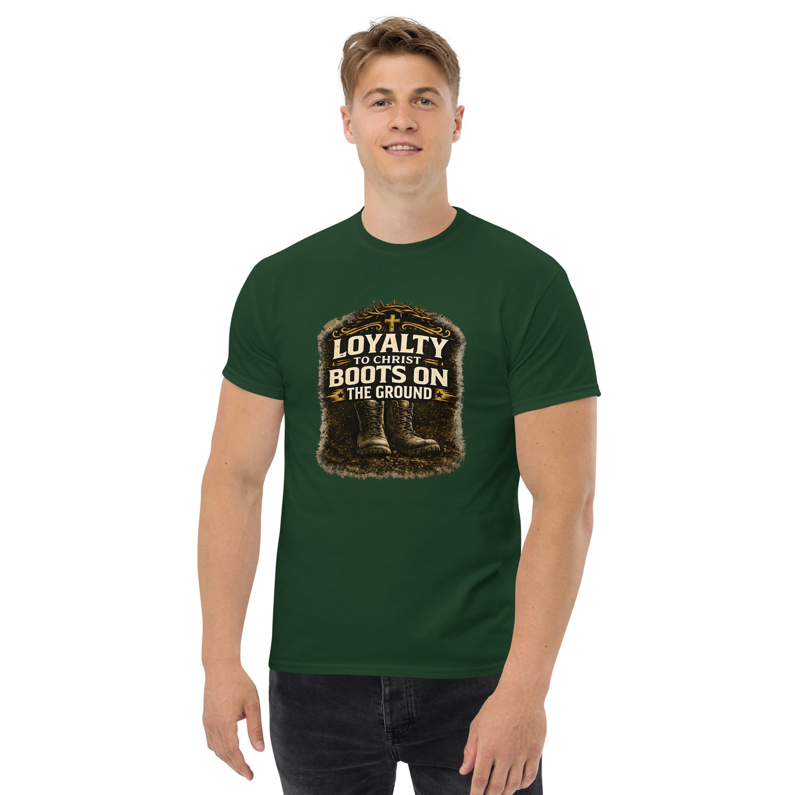loyalty to christ — boots on the ground tee loyalty to christ — boots on the ground tee