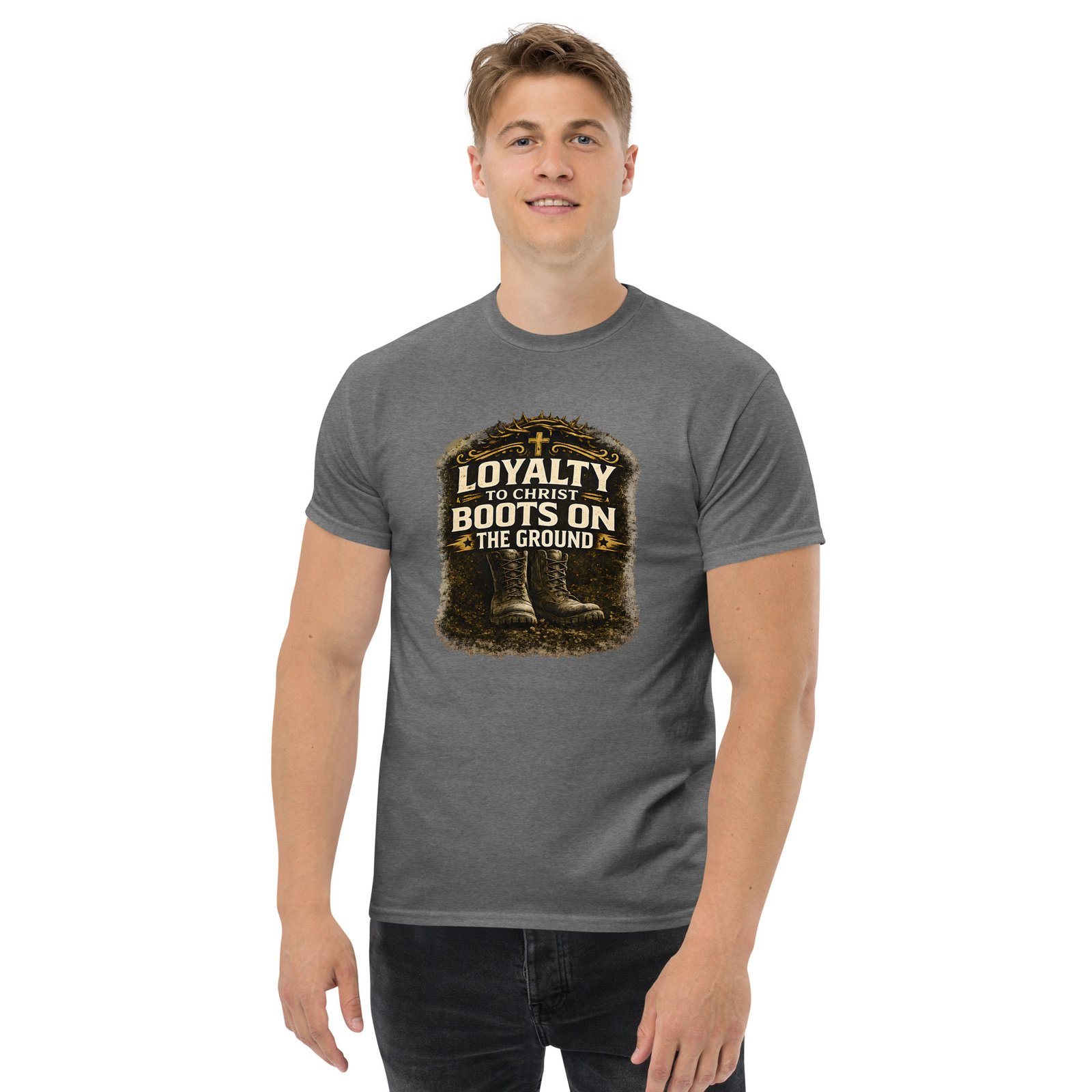loyalty to christ — boots on the ground tee loyalty to christ — boots on the ground tee