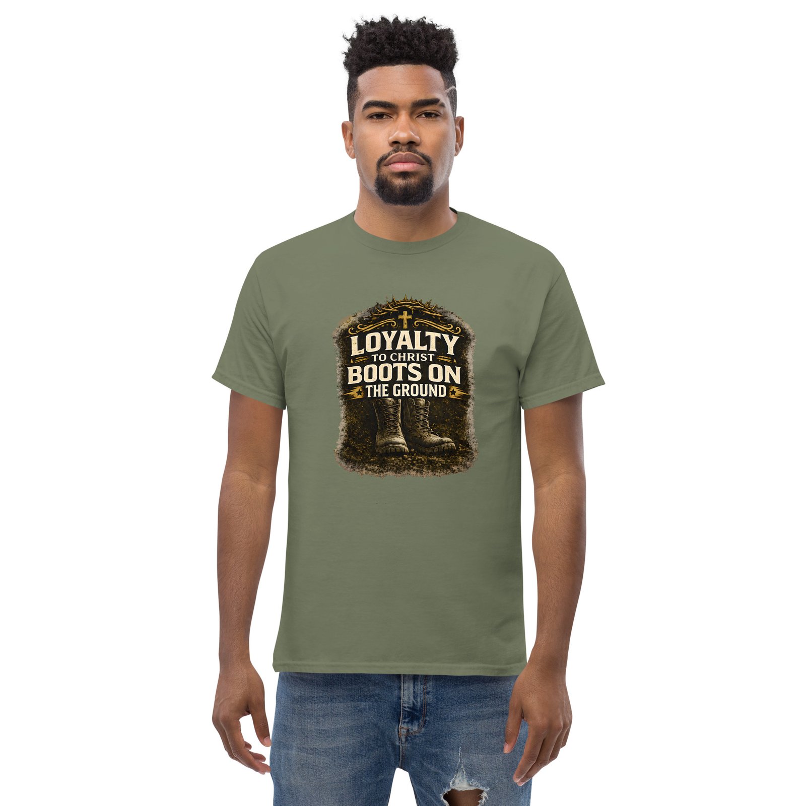 loyalty to christ — boots on the ground tee loyalty to christ — boots on the ground tee