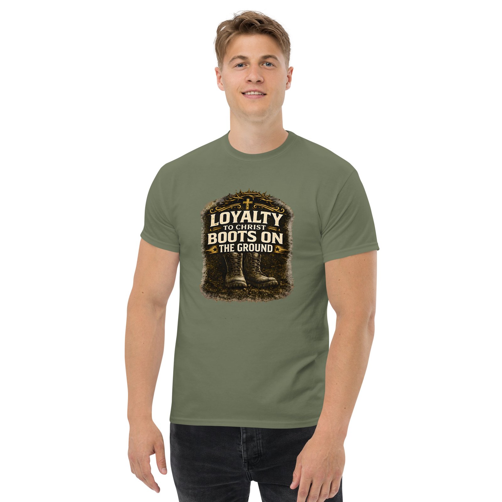loyalty to christ — boots on the ground tee loyalty to christ — boots on the ground tee