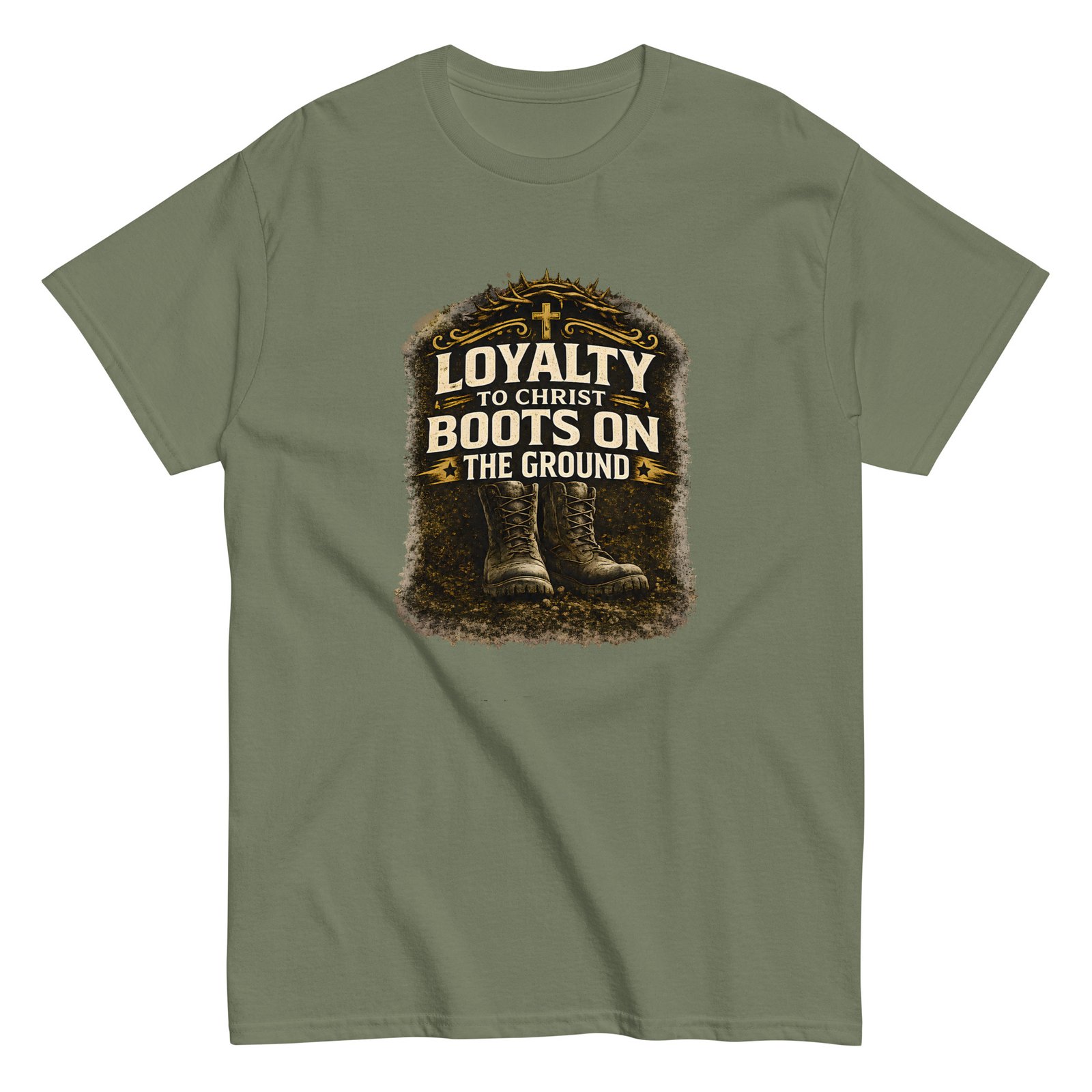 loyalty to christ — boots on the ground tee loyalty to christ — boots on the ground tee