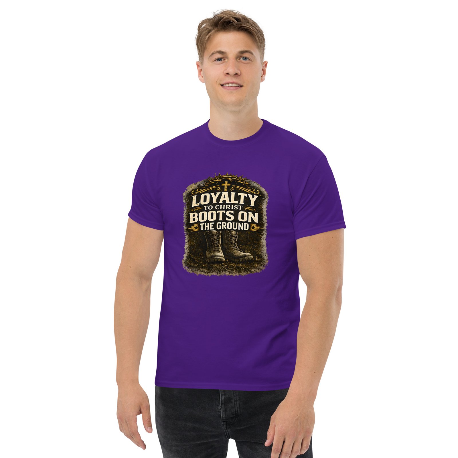 loyalty to christ — boots on the ground tee loyalty to christ — boots on the ground tee