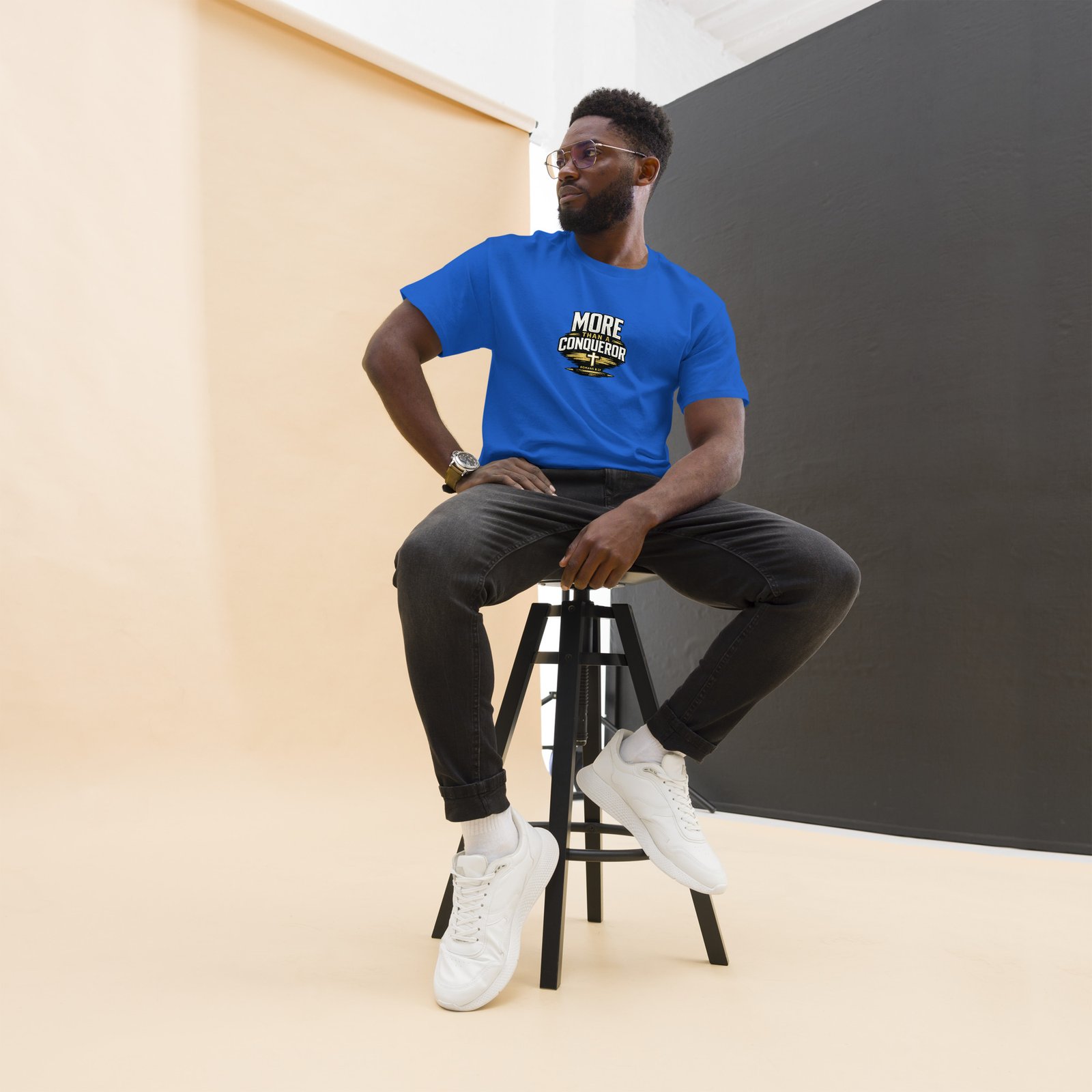 more than a conqueror — premium faith tee more than a conqueror — premium faith tee