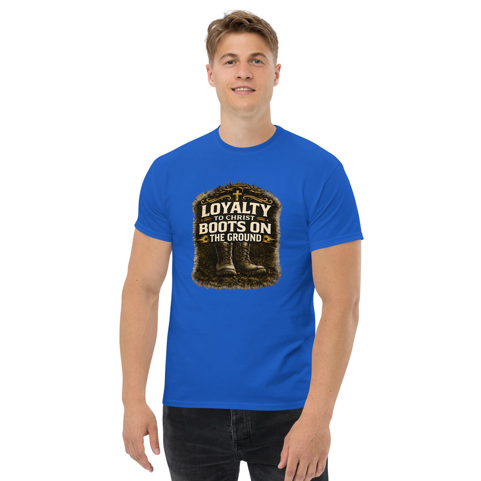 loyalty to christ — boots on the ground tee loyalty to christ — boots on the ground tee