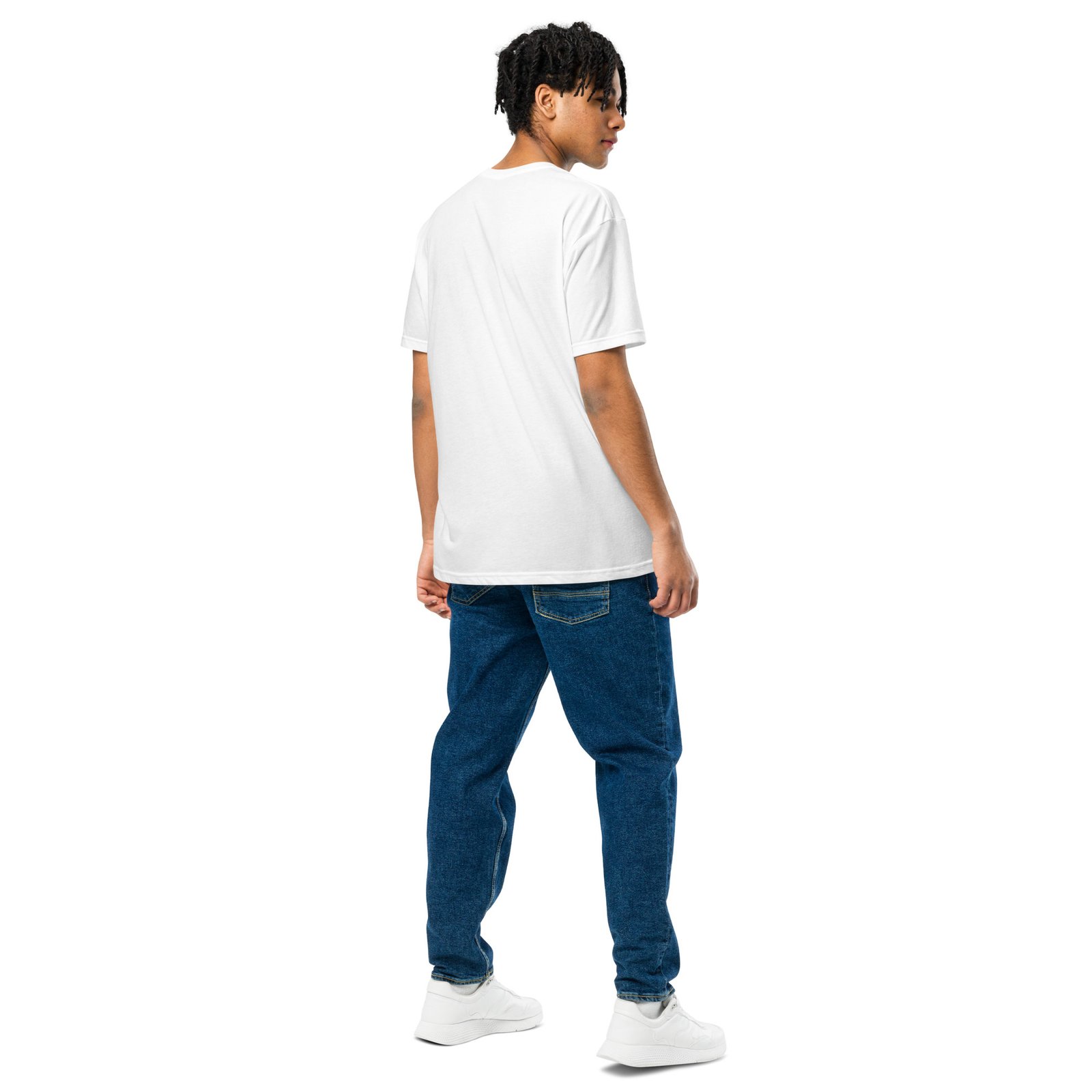 now™ blue | no opportunity wasted — premium front tee now™ blue | no opportunity wasted — premium front tee