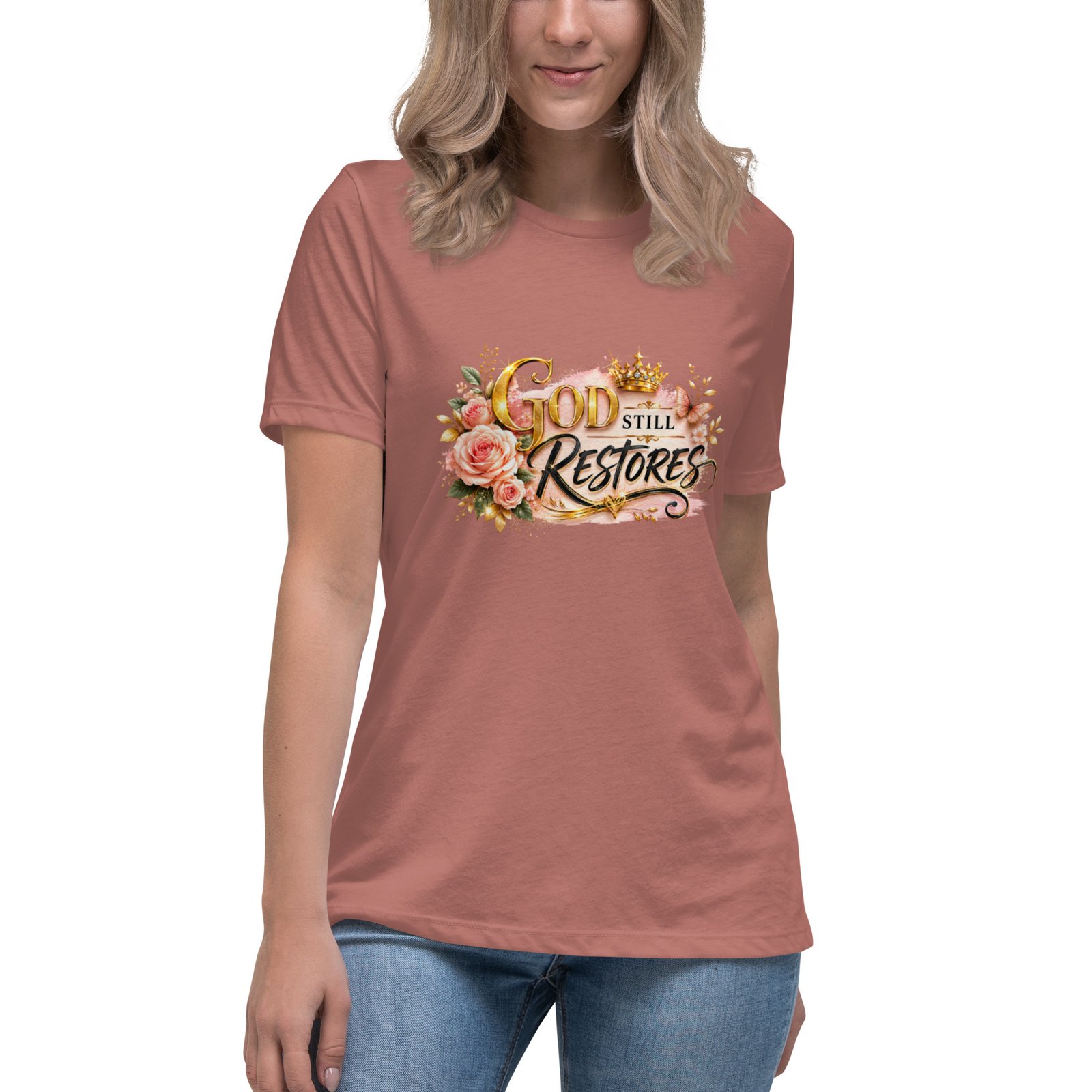 god still restores – women’s premium faith t shirt god still restores – women’s premium faith t shirt