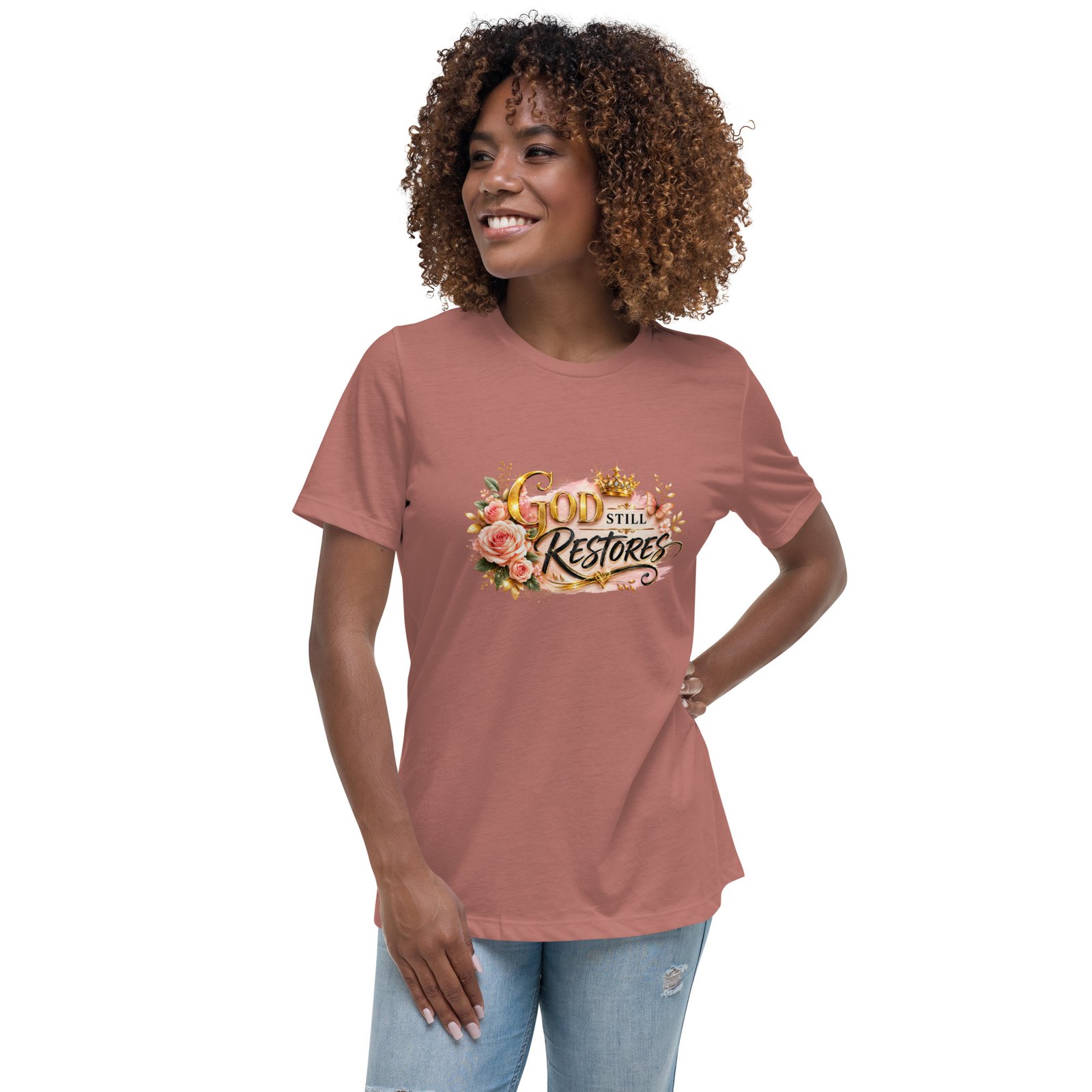 god still restores – women’s premium faith t shirt god still restores – women’s premium faith t shirt