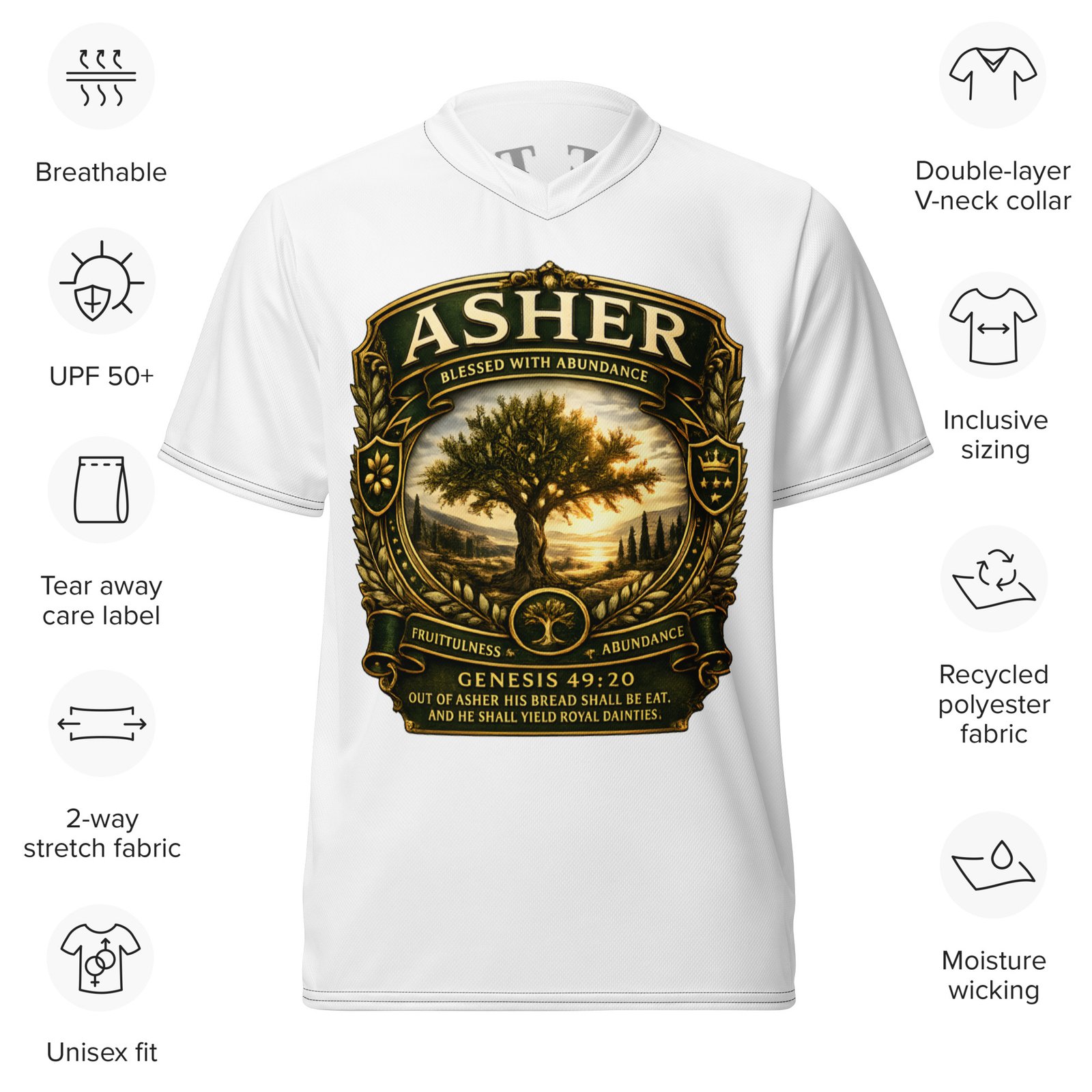 asher™ — the twelve tribes collection sports jersey asher™ — the twelve tribes collection sports jersey