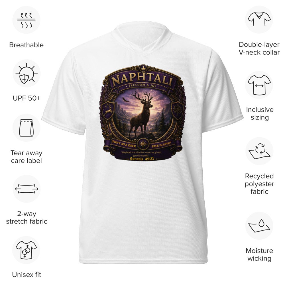 Naphtali Premium Sports Jersey – Twelve Tribes™ Collection Naphtali Premium Sports Jersey | Twelve Tribes Collection | Christian athletic apparel