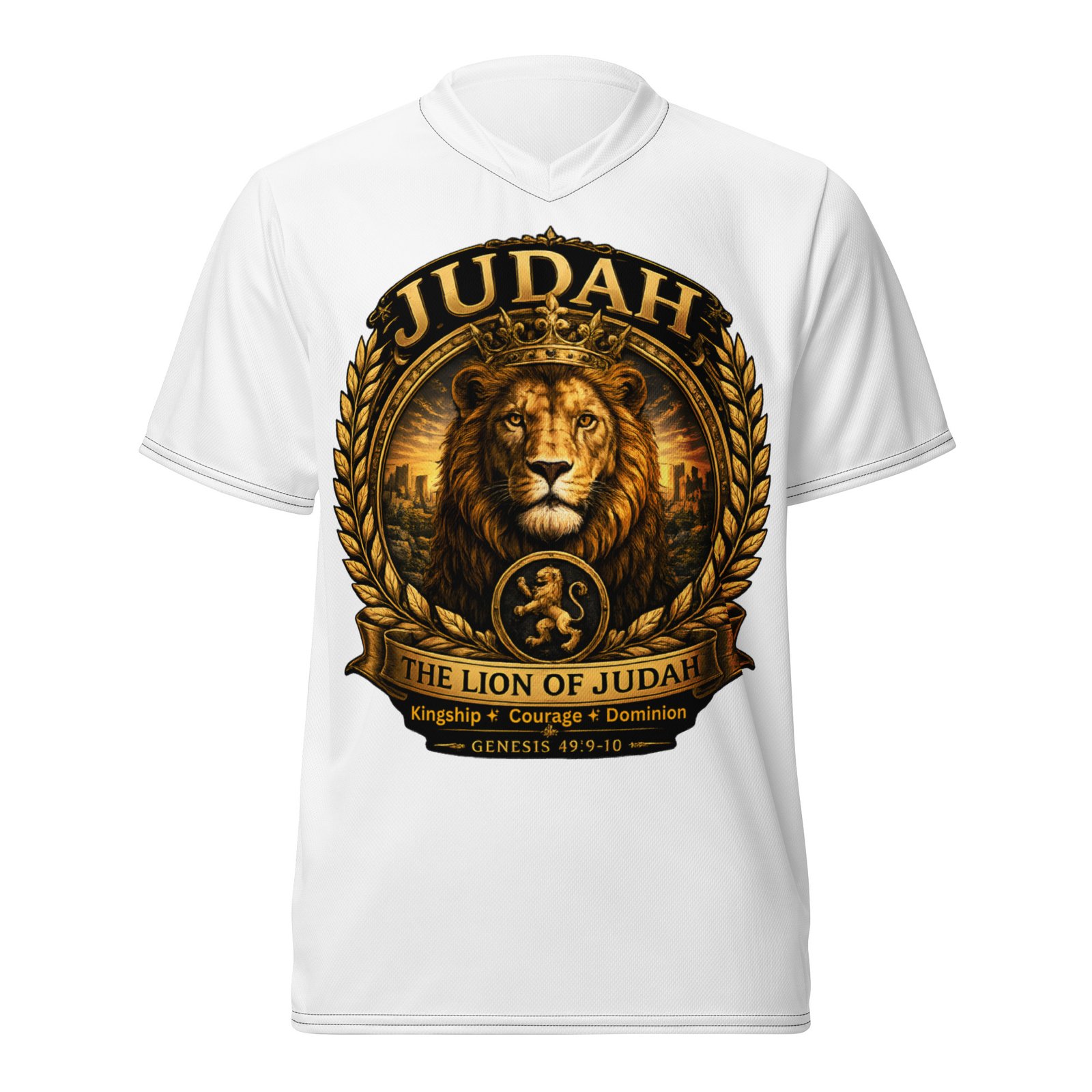 Powerful Judah Lion of Judah Jersey Powerful Judah Lion of Judah Christian Sports Jersey