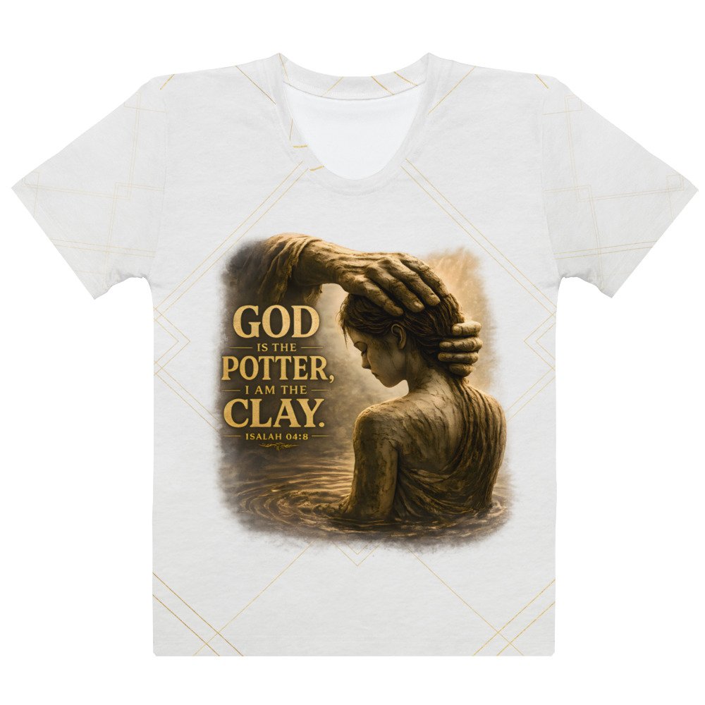 god the potter, i am the clay™ — women's premium faith t shirt god the potter, i am the clay™ — women's premium faith t shirt