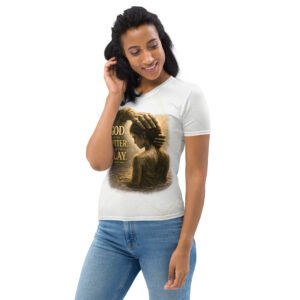 Powerful God Is the Potter I Am the Clay Women's Christian Faith T-Shirt inspired by Isaiah 64:8