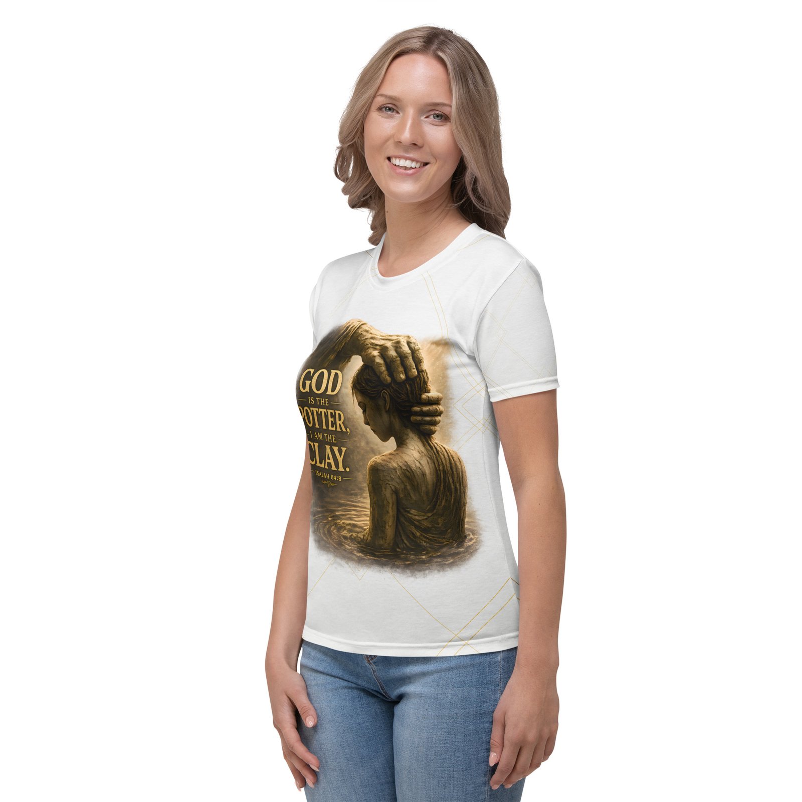 god the potter, i am the clay™ — women's premium faith t shirt god the potter, i am the clay™ — women's premium faith t shirt