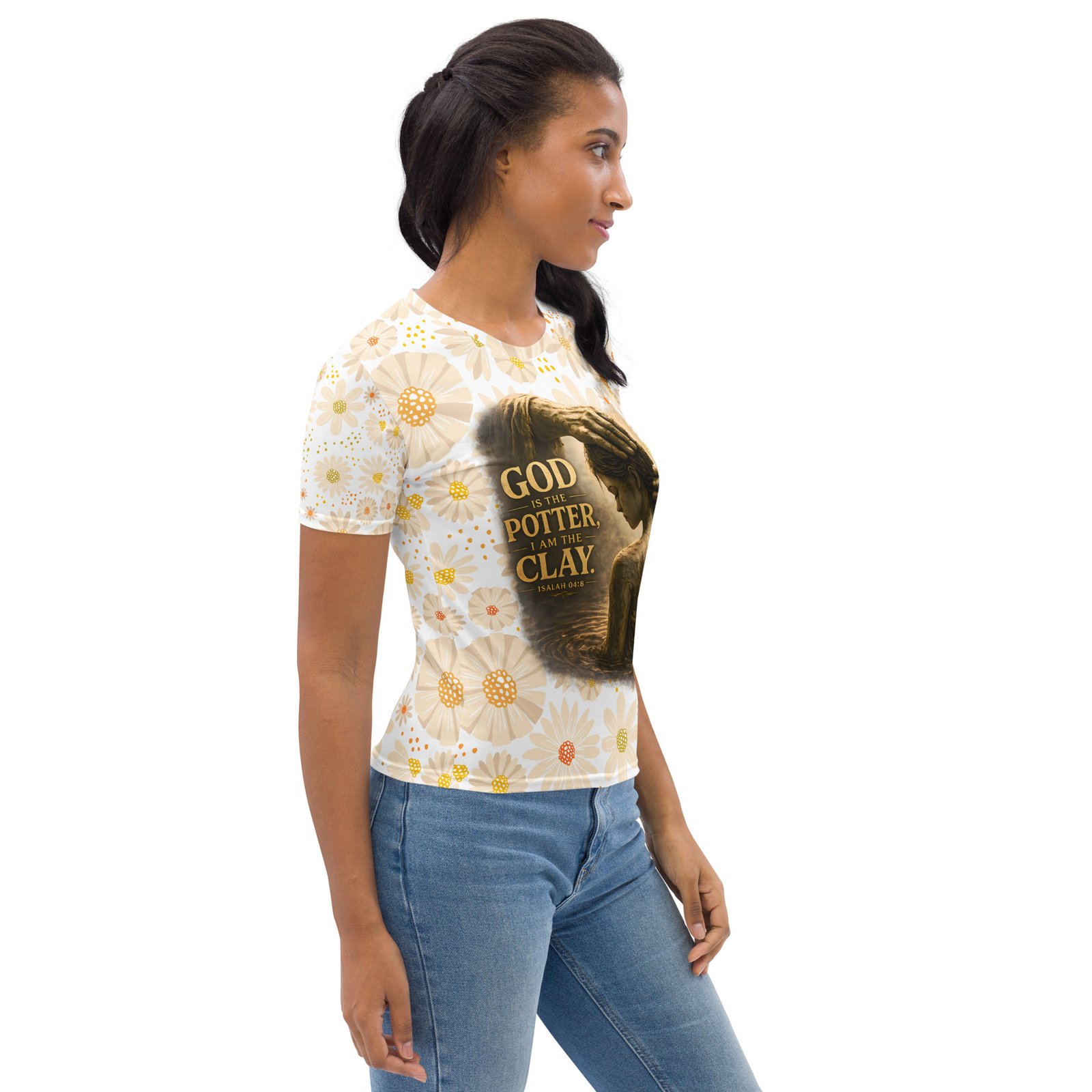 god the potter, i am the clay™ — women's premium faith t shirt god the potter, i am the clay™ — women's premium faith t shirt