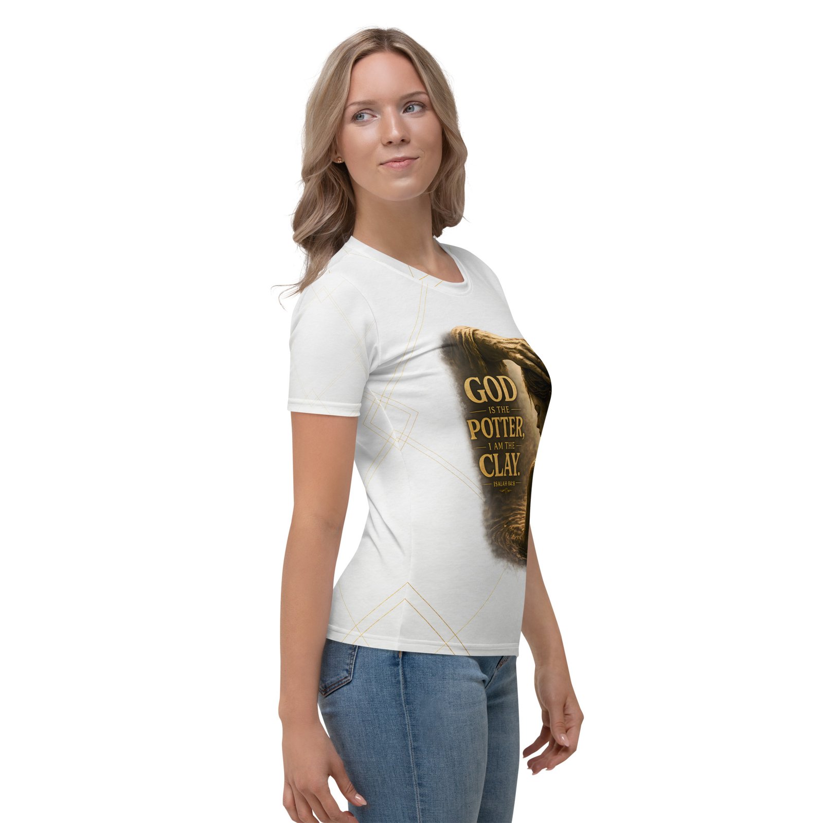 god the potter, i am the clay™ — women's premium faith t shirt god the potter, i am the clay™ — women's premium faith t shirt