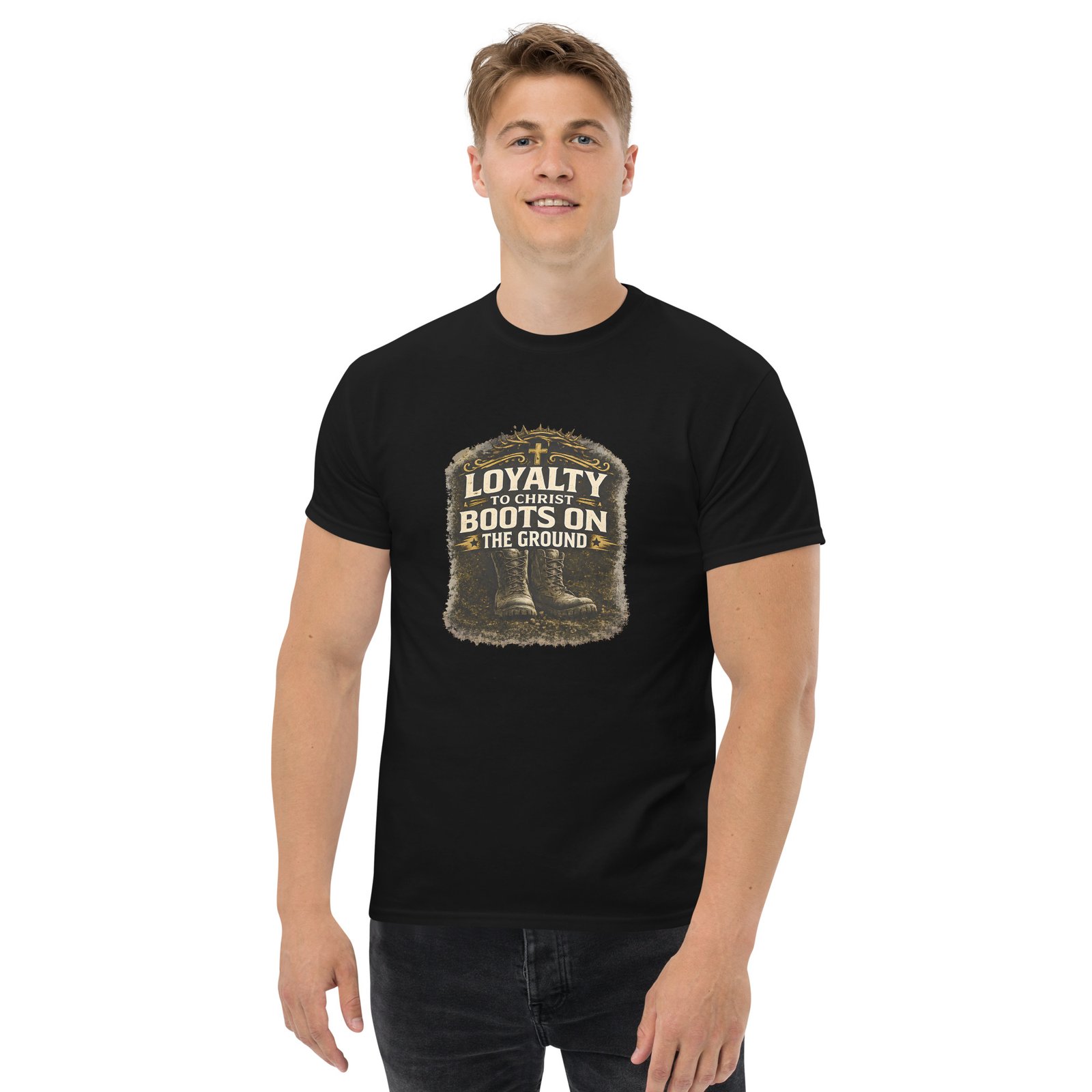 loyalty to christ — boots on the ground tee loyalty to christ — boots on the ground tee