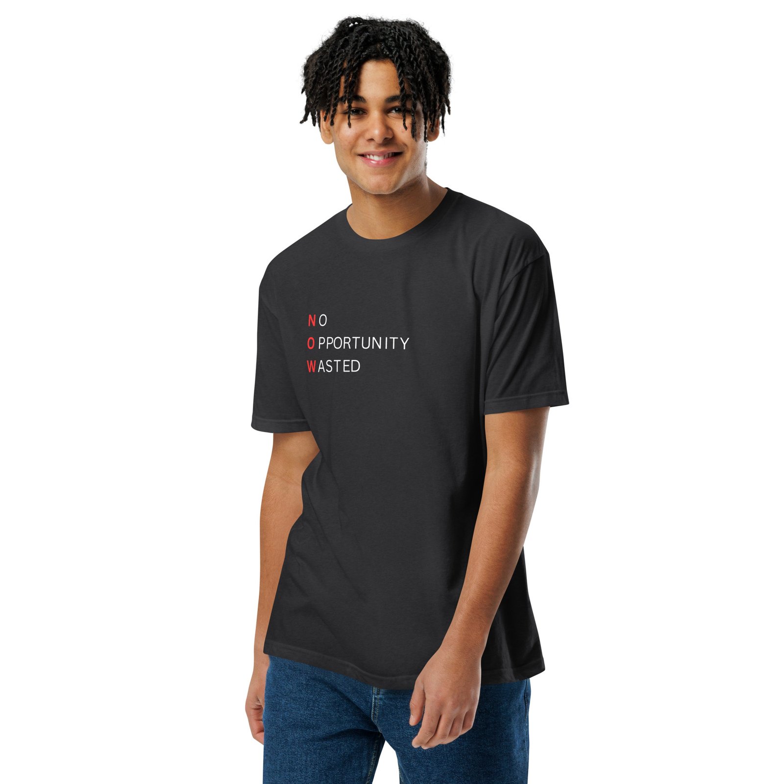 Powerful NOW™ Red Collection | No Opportunity Wasted Powerful NOW™ Red Collection | No Opportunity Wasted Christian Premium Tee