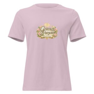 Powerful Grace & Purpose women's Christian tee inspired by Ephesians 2:10