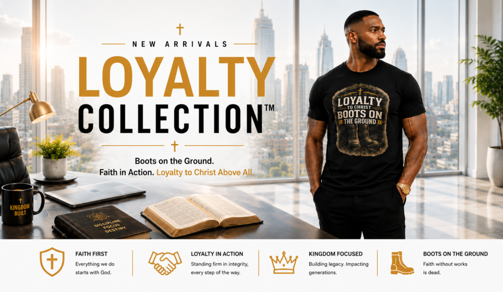 Loyalty Collection Christian men's t-shirts inspired by faith and devotion to Christ.